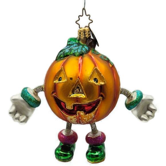 Christopher Radko Tricky Treats Pumpkin Halloween Christmas Tree Ornament - Picture 3 of 15